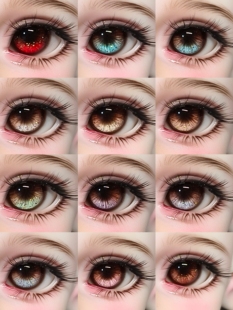 【九霜眼】十二序 bjd眼珠 高透亮闪3分4分6分，3对包邮工期50天