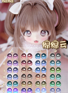 【nana】水贴眼BJD/MDD/tinyfox/二次元卡通眼珠，工期15天