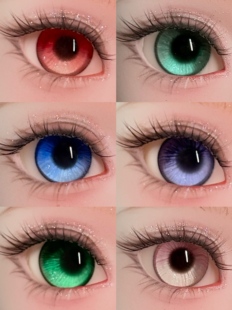 【泡芙梨梨】渐暖系列bjd眼珠 手刻眼纹款高透 买3送一,3对包邮