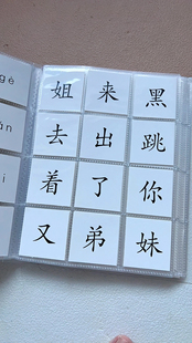 大容量字卡收纳册儿童小识字卡收集册放卡片集卡册透明幼儿园宝宝