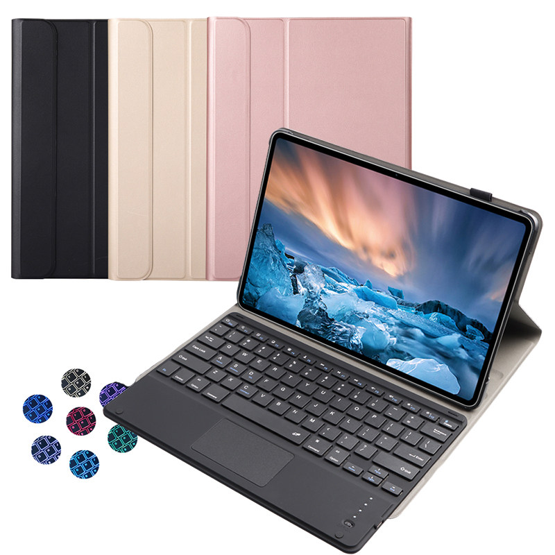 适用于华为MatePad Pro 12.6英寸保护套带蓝牙键盘触摸鼠标WGRR-W09平板电脑壳WGR-W09/W19/AN19皮套防摔支架