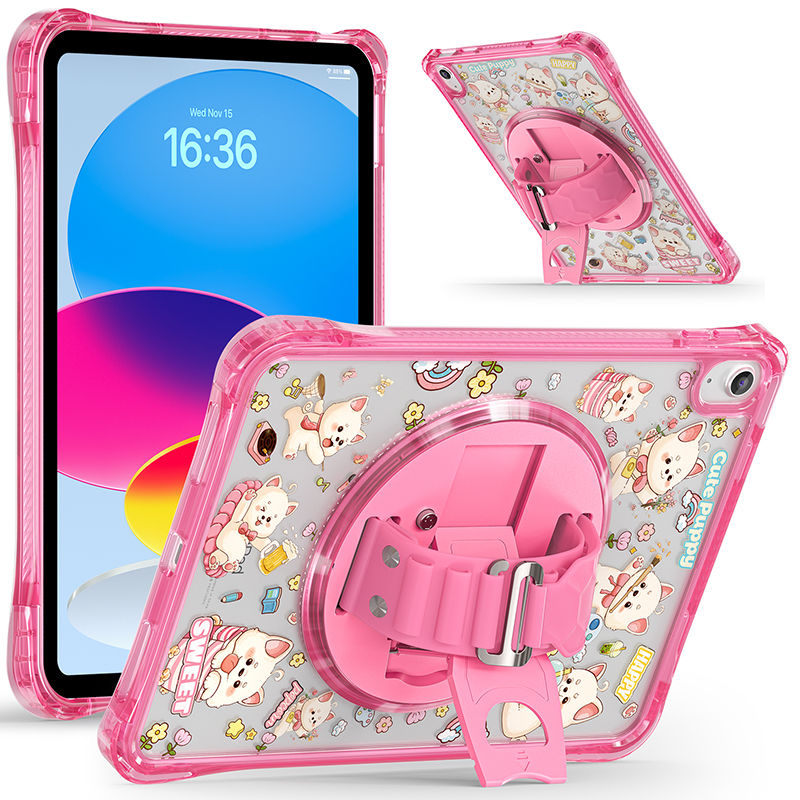 亚克力防弯全包软壳卡通旋转支架