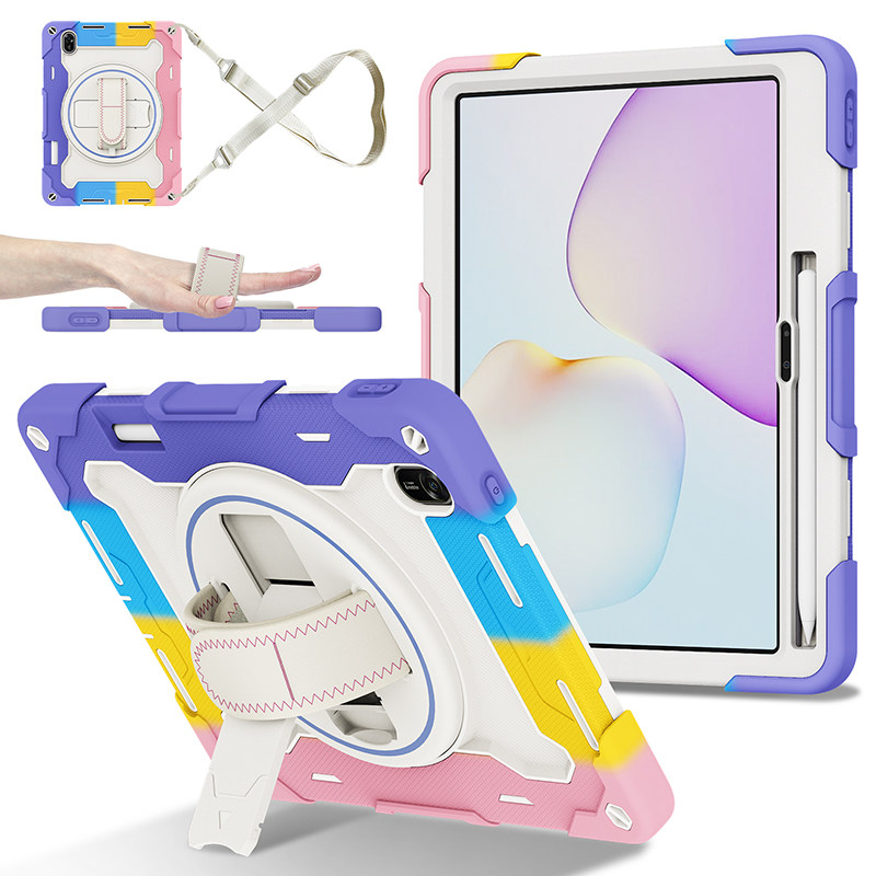 适用2026新款华为MatePad11.5英寸保护套带笔槽防摔硬壳防弯2025平板TXZ-W09全包边软壳硅胶旋转支架手托挂绳