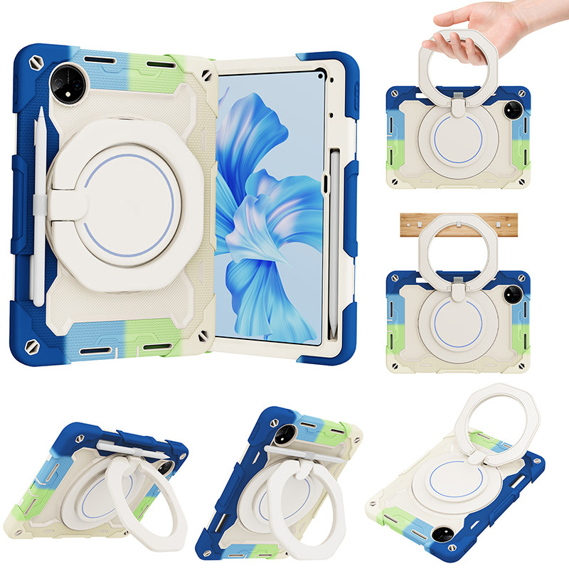 适用2024华为MatePad Pro11英寸保护套带笔槽平板电脑GOT-W09/AL00/W29全包边软壳硅胶XYAO-W00旋转手环支架