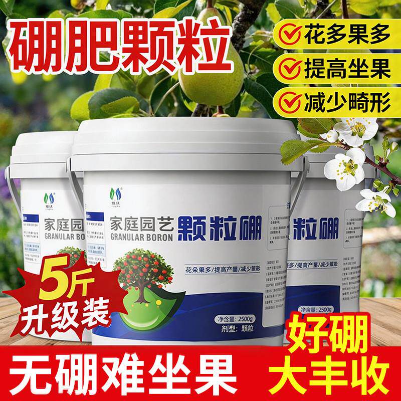 硼肥颗粒蔬菜专用肥料果树瓜果百香果无花果葡萄通用缓释肥叶面新