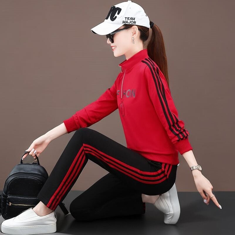新款广场舞跳舞服装女春秋季新款运动套装长袖杨丽萍舞蹈服演出团