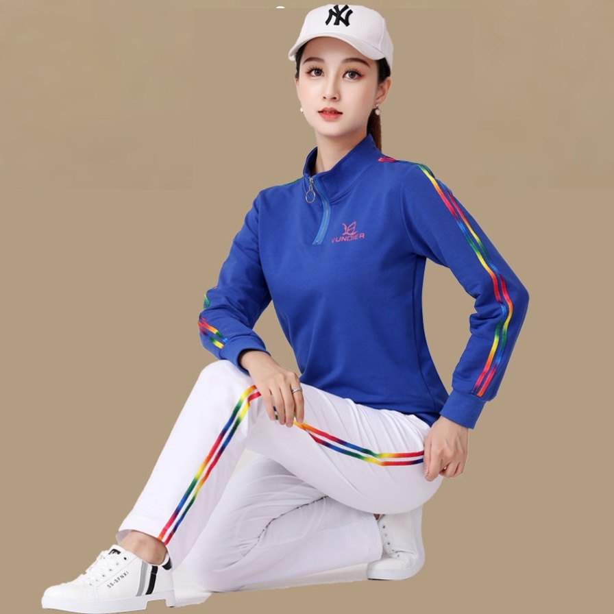 新款广场舞服装2023新款宽松运动套装女春秋季跳舞蹈团体演出衣服