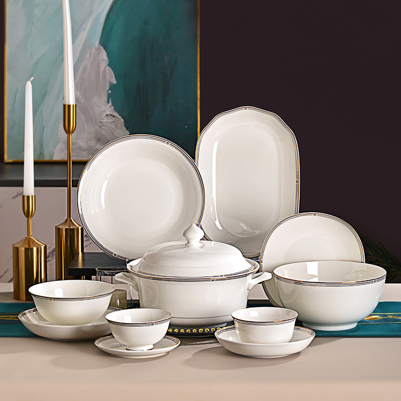 泽南世家碗碟套装家用骨瓷餐具