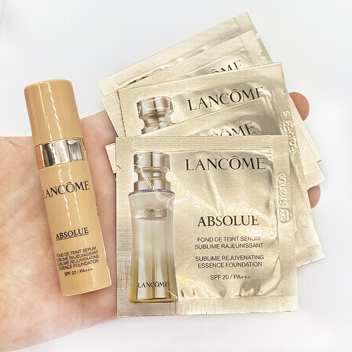 新版兰蔻菁纯臻颜精华粉底液小样