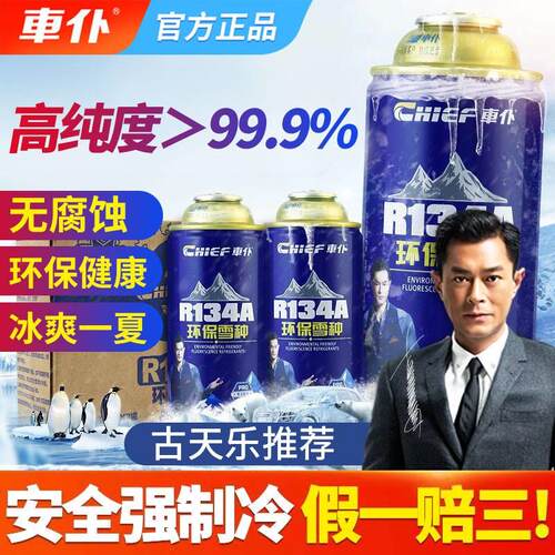 车仆 r134a汽车冷媒空调雪种车用氟利昂空调制冷剂环保氟正品套装