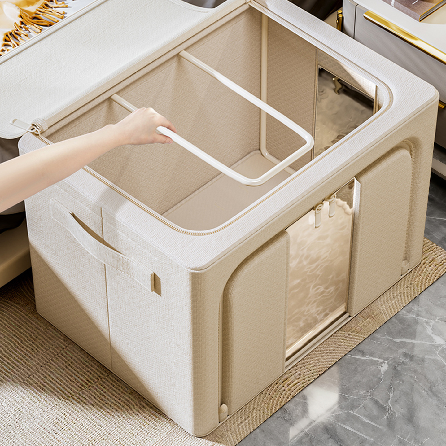 【只做高品质！】天山棉麻收纳箱