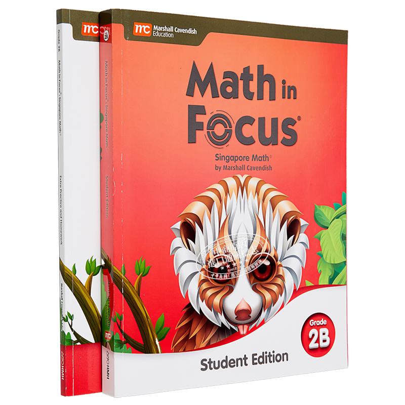 Math in Focus Grade 2 焦点数学 二年级下册套装 学生书+课外练习作业本 英文原版 美国HMH教材 小学新加坡数学 又日新