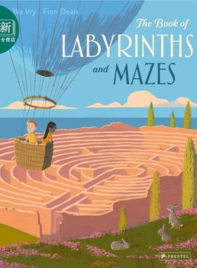 The Book of Labyrinths and Mazes 迷宫之书 英文原版 进口原版 7岁到10岁 精装 儿童益智玩乐迷宫书 Silke Vry 又日新