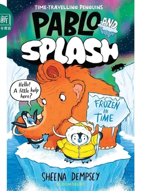 漫画桥梁书 肥瘦二人组穿越冰河世纪 Pablo and Splash Frozen in Time 英文原版 儿童图像图画小说 幽默冒险故事 又日新