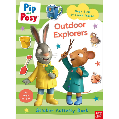 Pip and Posy Outdoor Explorers 波西和皮普 户外玩耍 英文原版 进口图书 儿童绘本 动物故事图画书贴纸游戏书 又日新