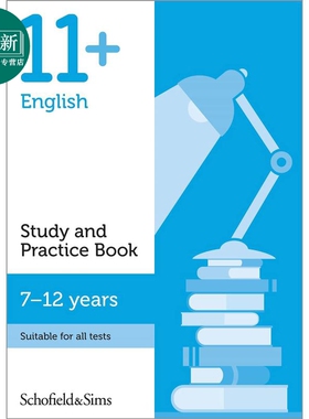 预售 英国S&S教辅 11+ English Study and Practice Book 英语学习与练习册 有答案 9-12岁 KS2 英文原版图书 GL考试CEM 又日新