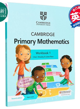 NEW Cambridge Primary Mathematics Workbook 1 with Digital Access (1 Year) 剑桥小学数学练习册一年级 又日新