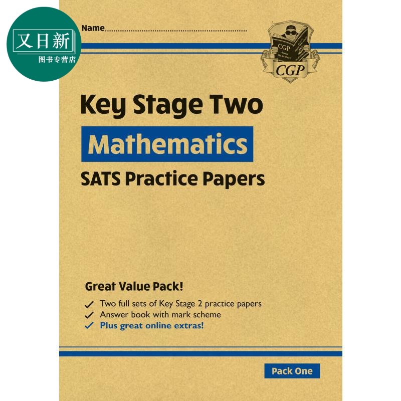 新KS2 Maths SATS实践论文套装1 New KS2 Maths SATS Practice Papers Pack 1 with free Online Extras 英文原版 又日新