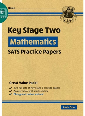 新KS2 Maths SATS实践论文套装1 New KS2 Maths SATS Practice Papers Pack 1 with free Online Extras 英文原版 又日新