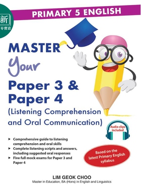 CPD P5 English Master Your Paper 3 & 4 Listening & Oral 小学五年级英语掌握你的试卷3和4 听力和口语 英文原版 又日新