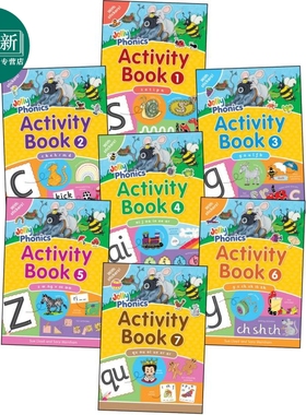 Jolly Phonics Activity Book 快乐自然拼读活动手册7册 英式英语 英文原版 进口图书 又日新