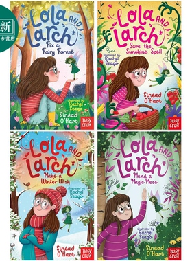 Lola and Larch 萝拉的仙女奇遇记4册 英文原版故事章节书 童话森林Fix a Fairy Forest Save the Sunshine Spell 又日新