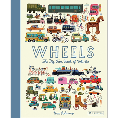 车轮 有趣的车辆手册Tom Schamp Wheels The Big Fun Book of Vehicles英文原版 儿童科普绘本 精装进口 儿童读物 又日新