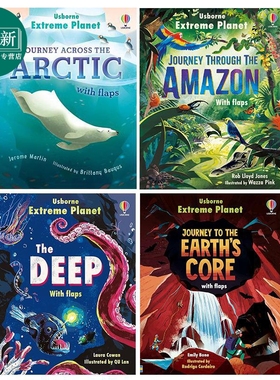 预售 Extreme Planet 极地星球纸板书4册 英文原版绘本 北极Journey Across The Arctic 地心Earths Core 深海The Deep 又日新