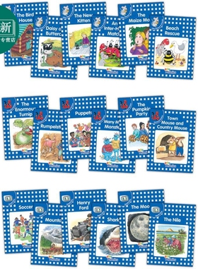 预售 Jolly Phonics Readers Level 4 Complete Set 快乐自然拼读读物蓝色等级18本套装 4级 英文原版英语分级读物 又日新