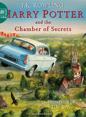 哈利波特精装彩绘插图版2 哈利波特与密室 英文原版 哈利波特全彩绘本 吉姆凯 JK罗琳 Harry Potter and the Chamber of Secr