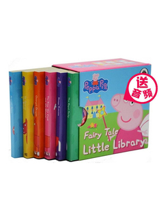 Fairy Tale 小猪佩奇手掌书 预售 Little Peppa 英文原版 Pig Library粉红猪小妹6册纸板 赠音频