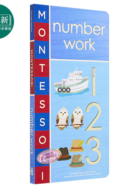 Montessori: Number Work 蒙特梭利初识：数字 低幼亲子互动数字启蒙绘本 纸板书 英文原版 0岁以上