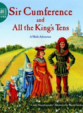 Sir C King'S Tens 圆周骑士数学探险6 英文原版儿童绘本 卡通动画 7到12岁 Charlesbridge Publishing 又日新