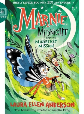 预售 小飞蛾玛妮 露营的故事 Marnie Midnight 3 英文原版 儿童黑白插图小说 冒险故事 魔幻插画青少年小说 7岁以上 又日新