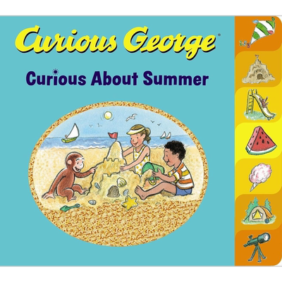 好奇猴乔治季节系列 夏天Curious George Curious About Summer 英文原版 儿童纸板书 动物故事绘本 进口低幼童书 又日新