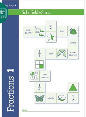 Fractions Decimals & Percentages 1 英国Schofield小学教辅 分数 小数和百分比1年级 英文原版幼小数学学习教辅 又日新