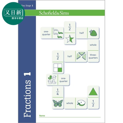 Fractions Decimals & Percentages 1 英国Schofield小学教辅 分数 小数和百分比1年级 英文原版幼小数学学习教辅 又日新