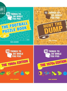 便便时要做的52件事4册 52 Things to Do While You Poo 英文原版进口视觉谜题 精装 幽默儿童读物 Hugh Jassburn 又日新