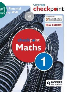 Checkpoint Maths Student's Book 1英文原版 剑桥检查站数学学生用书1 又日新