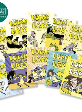 Lunch Lady 食堂阿姨1-10 漫画章节书 英文原版进口 中小学生英语课外阅读 幽默冒险故事Jarrett J Krosoczka 又日新