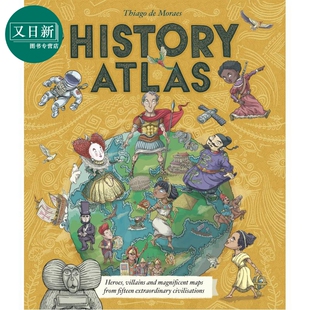 进口童书 又日新 Atlas 穿越时空 环球之旅 儿童历史科普绘本读物 History 英文原版 学乐出版 预售 历史人物故事 历史图集