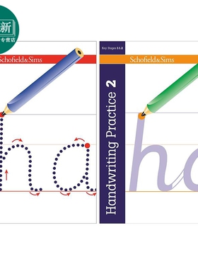英国S&S教辅 Handwriting Practice 1-2 手写练习2册 5-11岁 英文原版进口图书 英语词汇单词大小写字母拼写书写 又日新