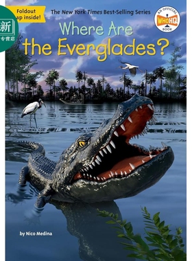 预售 哪里是大沼泽地 Where Are The Everglades 英文原版 儿童科普读物 历史故事书 黑白插图章节 进口童书 7岁以上 又日新