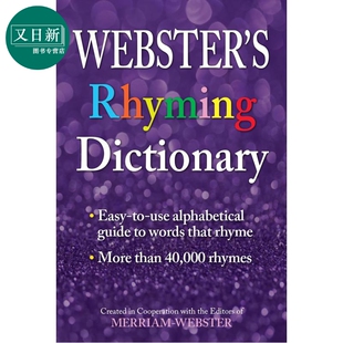 预售 韦氏押韵词典 Webster s Rhyming Dictionary 英文原版 韦氏词典 词汇参考工具书 Merriam Webster 又日新