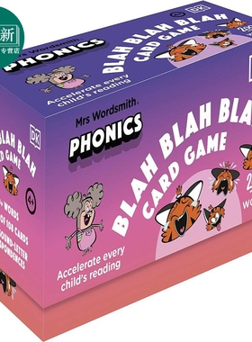 DK自然拼读卡片游戏桌游4-7岁 获取外教拼读 学前小学英语字母单词启蒙零基础入门 Phonics Mrs Wordsmith 又日新
