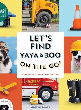 预售 寻找莫莫4 我们在路上找亚亚和布吧 Lets Find Yaya and Boo on the Go 英文原版进口书 儿童纸板书 捉迷藏冒险 又日新