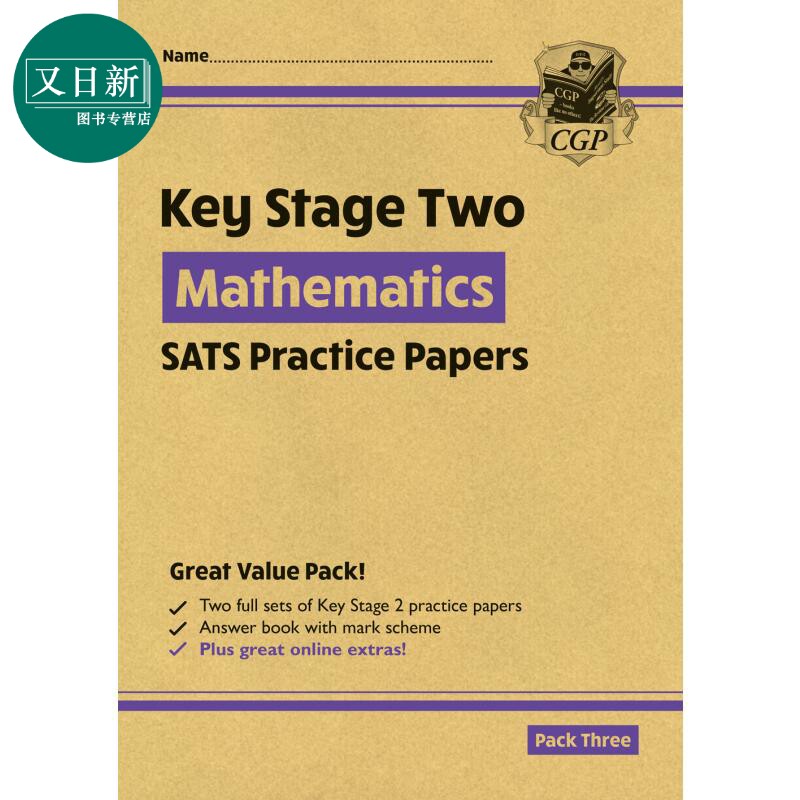 新KS2 Maths SATS实践论文套装3 New KS2 Maths SATS Practice Papers Pack 3 with free Online Extras英文原版 又日新