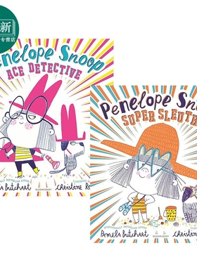 Christine Roussey 女侦探佩内洛普斯努普系列绘本2册 Penelope Snoop Super Sleuth Ace Detective 英文原版图书 又日新