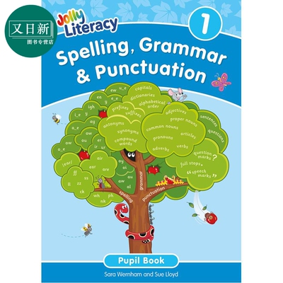 预售 Jolly Literacy快乐学读写 拼写语法与标点符号学生书1手写体英式英语Spelling Grammar Punctuation Pupil Book 1 又日新