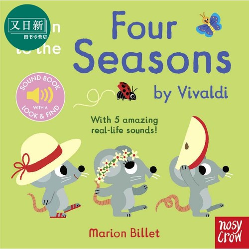 Listen to the Four Seasons四季发声书英文原版进口图书儿童绘本故事图画书 又日新
